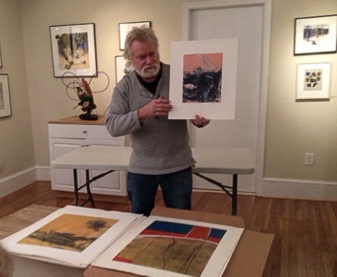 Dan Welden visiting Washington Printmakers Gallery 